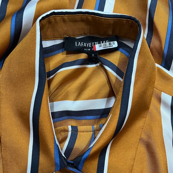 Lafayette 148 New York 100% silk blouse women’s sz S, as is - Picture 8 of 12